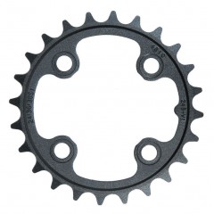 TRUVATIV Převodník MTB 24T 64 B V1 ALUMINUM 3MM BLAST BLACK 9 & 10 SPEED