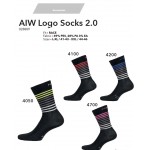 NALINI Ponožky Logo Socks 2.0 - Red 2019