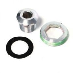 SRAM CRANK ARM BOLT KIT M15/M26 ALLOY SELF-EXTRACTING GXP SILVER QTY 1