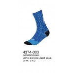 GAERNE ponožky Monogram Long light blue S-M