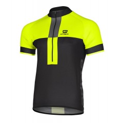 ETAPE pánský dres FACE, černá/žlutá fluo