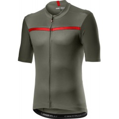 CASTELLI pánský dres Unlimited, forest gray/red