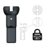 SAPIM nipl mosaz 14 černý secure lock