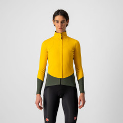 CASTELLI dámská bunda Beta RoS W, saffron/military green