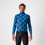 CASTELLI pánská bunda Perfetto RoS Long Sleeve, ocean blue/malachite green