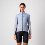 CASTELLI dámská větrovka Squadra Stretch, silver gray/dark gray