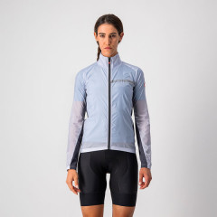 CASTELLI dámská větrovka Squadra Stretch, silver gray/dark gray