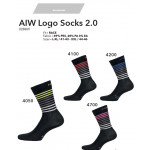 NALINI Ponožky Logo Socks 2.0 - Fluo 2019