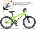 KUBIKES 16L MTB Automatic 2 rychlostní tyrkysová/laser červená