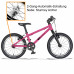 KUBIKES 16L MTB Automatic 2 rychlostní tyrkysová/laser červená