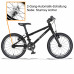 KUBIKES 16L MTB Automatic 2 rychlostní tyrkysová/laser červená