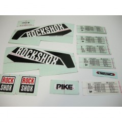 ROCKSHOX Decal Kit PIKE 26/27.5/29 Black/White Lower Leg